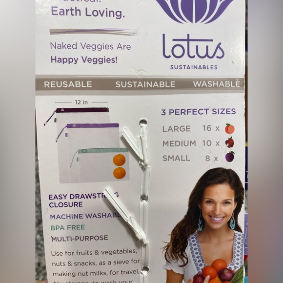 Lotus Reusable Produce Bags - Picture 10 of 12